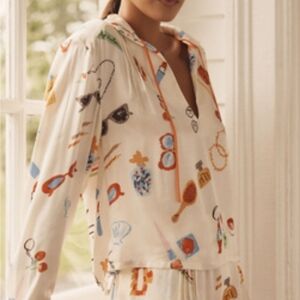 Phthalo Ruth x LyreBird Silky Pullover Top